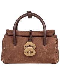 Zanellato - Dotta Jones Baby Nubuck Handbag - Lyst