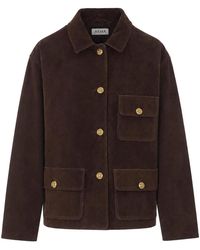 Arma - Rosia Gritty Suede Jacket - Lyst