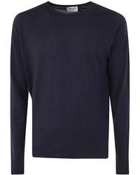 John Smedley - Marcus Long Sleeves Crew Neck Pullover - Lyst