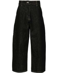 Studio Nicholson - High-Rise Wide-Leg Cropped Jeans - Lyst