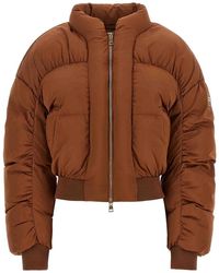 Elisabetta Franchi - Down Jacket With Curled Sleeves - Lyst