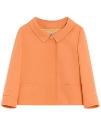Valentino Garavani - Crepe Couture Jacket With Jewel Button - Lyst