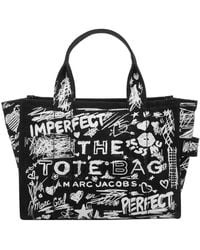 Marc Jacobs - The Punk Scribble Canvas Small Tote Bag - Lyst