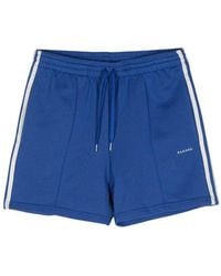 P.A.R.O.S.H. - Logo-Embroidered Striped Shorts - Lyst