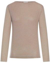 Brunello Cucinelli - Cashmere And Silk Sparkling Sweater - Lyst