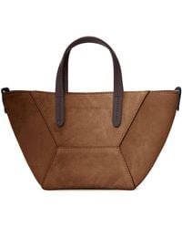 Brunello Cucinelli - Mini Suede Bag With Shoulder Strap - Lyst