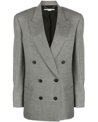 Stella McCartney - Oversized Double-Breasted Wool Jacket - Lyst