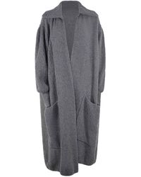 SOLOTRE - Wool Cardigan - Lyst