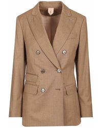 Max Mara - Double-Breasted Wool Twill Blazer Cupola - Lyst