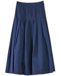 Paul Smith - Long Pleated Skirt - Lyst