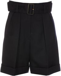 Golden Goose - Demetra Belted Shorts - Lyst