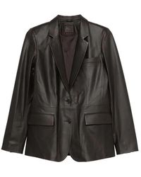 DESA NINETEENSEVENTYTWO - Leather Classic Blazer - Lyst