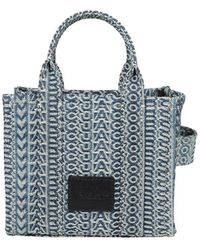 Marc Jacobs - The Micro Tote In Denim Monogramma - Lyst