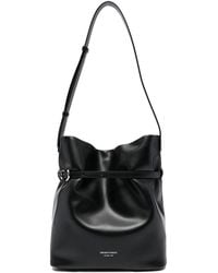Emporio Armani - Medium Leather Bucket Bag - Lyst