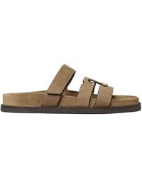 Tory Burch - Ines Sport Leather Sandals - Lyst