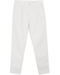 Aspesi - Pearl Cotton Tailored Trousers - Lyst