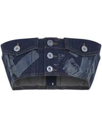 Jean Paul Gaultier - Denim Bra Top - Lyst