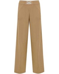 Elisabetta Franchi - Viscose Trousers With Shiny Bands - Lyst