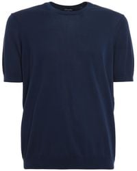 Drumohr - Knitted Cotton T-Shirt - Lyst
