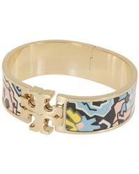 Tory Burch - Kira Enamel Wide Bracelet - Lyst