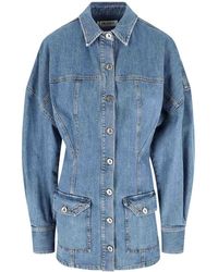 The Attico - Mini Denim Dress - Lyst