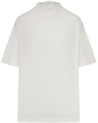 Lemaire - T-Shirt With Jersey Scarf - Lyst