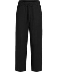 Ami Paris - Wool Trousers With An Elasticated Waist - Lyst
