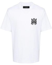 Amiri - Cotton T-Shirt With Front Logo Print - Lyst