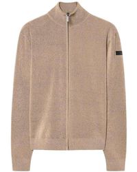 Rrd - Velvet Zip-Up High-Neck Sweater - Lyst