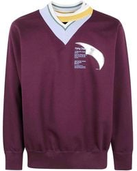 Kolor - Cut & Sew 07 V Neck Sweater - Lyst