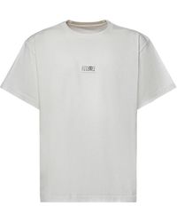MM6 by Maison Margiela - Numeric Jersey T-Shirt With Logo - Lyst