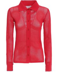 Bottega Veneta - Technical Cotton Mesh Cardigan - Lyst