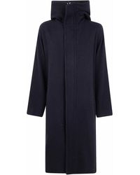 Y's Yohji Yamamoto - Vintage Flannel Hoodie Coat - Lyst