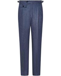Franzese Collection - Denim Super 150S Merino Wool Trousers - Lyst