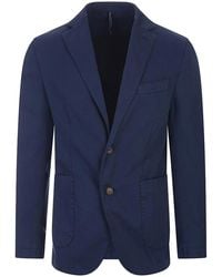 RUSSO CAPRI - Oxford Cotton Blazer - Lyst