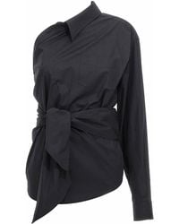 Moschino - One-Shoulder Shirt - Lyst