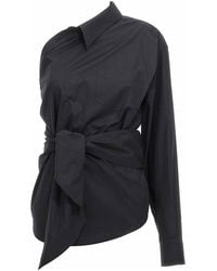Moschino - One-Shoulder Shirt - Lyst