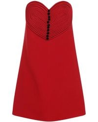 Valentino - Embroidered Mini Dress - Lyst