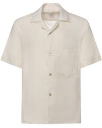 Eleventy - Linen Bowling Shirt - Lyst