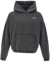 Satisfy - Sweatshirt With Hood And Logo - Lyst