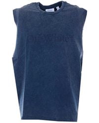 Off-White c/o Virgil Abloh - Night Sky Laundry Sleeveless Tank Top - Lyst