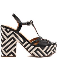 Chie Mihara - Jinga Leather Sandals - Lyst