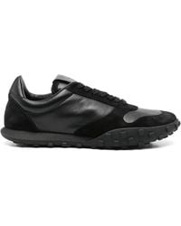 Jil Sander - Leather Lace-Up Sneakers - Lyst