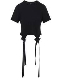 Simone Rocha - T-Shirt Facile Con Code Di Fiocco - Lyst