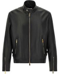 Versace - Biker Jacket - Lyst