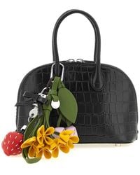 Self-Portrait - Croc Leather Mini Toast Handbag - Lyst