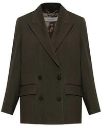 Golden Goose - Dark Double-Breasted Blazer - Lyst
