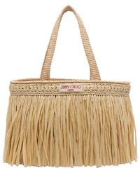 Jimmy Choo - Natural Beach E/W Tote Bag - Lyst