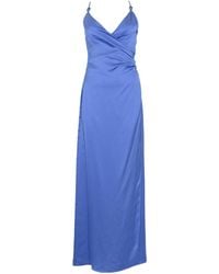 Hanita - Long Avion Satin Dress - Lyst