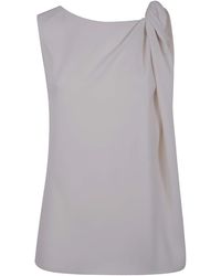 P.A.R.O.S.H. - Twist Detailed Top - Lyst